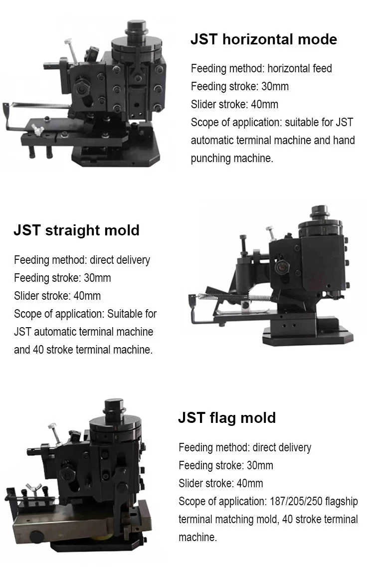 JST-suora muotti, Terminal Crimping Machine for European Home, Terminal Crimping Machine for European Applicator, Jst Terminal Crimping Machine