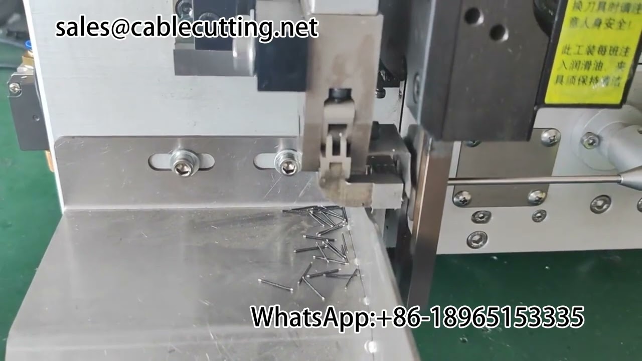 Short wire stripping machine