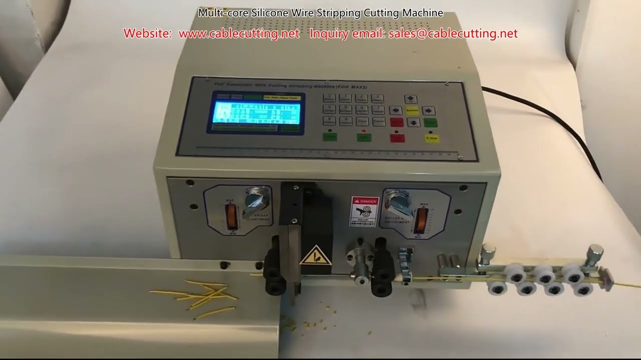 Multi core Silicone Wire Stripping Cutting Machine