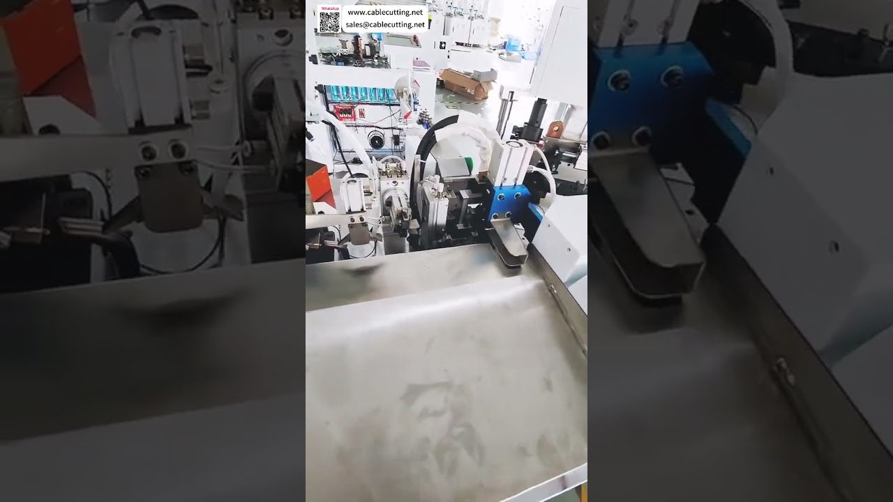 Auto Terminal Crimping Machine for Appliance High Temp Braided Nylon Wire  Harness Process