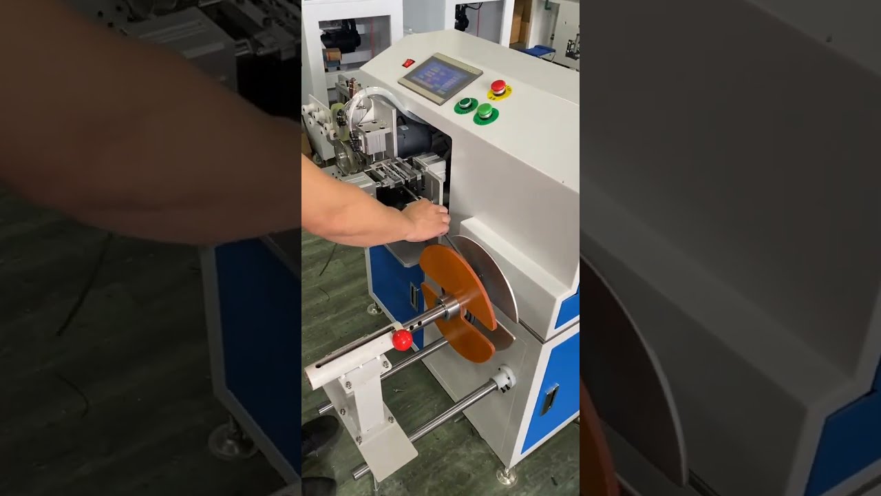 Automatic Meter Counting, Sorting, Stripping, Cutting, Wire Winding & Coiling Machine Dual End S