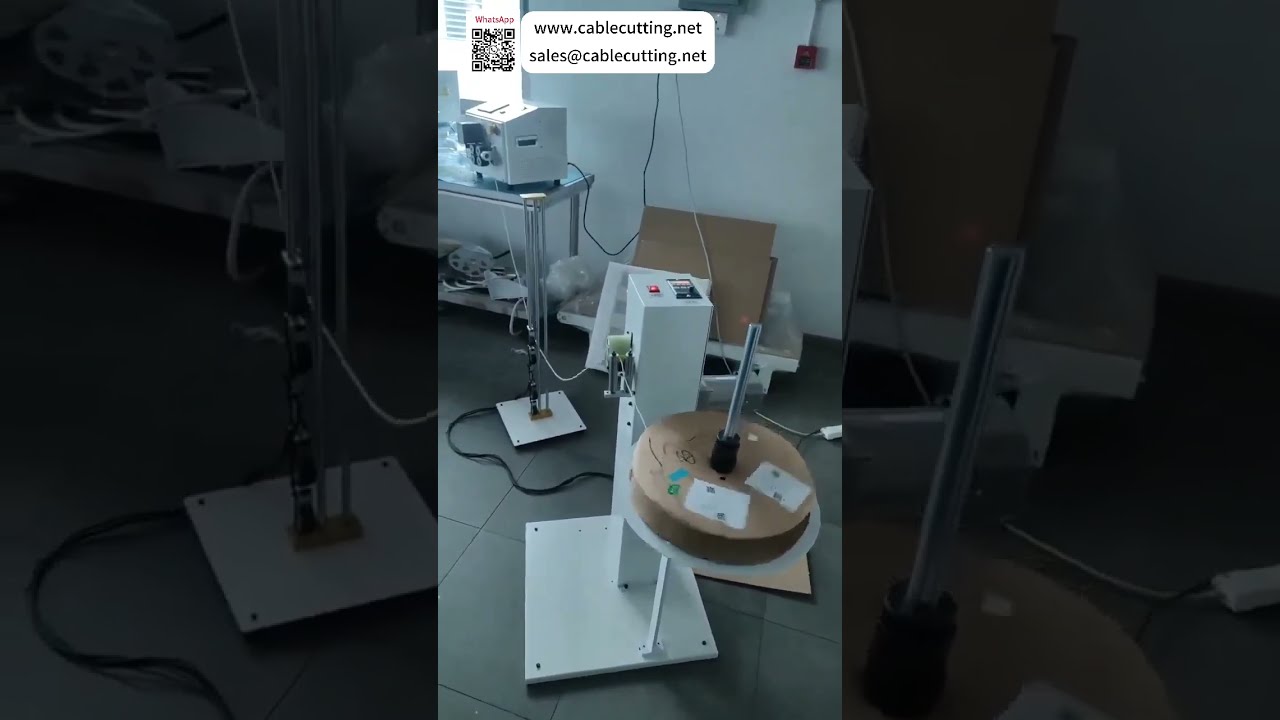 Horizontal Vertical Wire Pay Off Machine and Belt Tube Cutting Unit For Smooth Jam Free Action