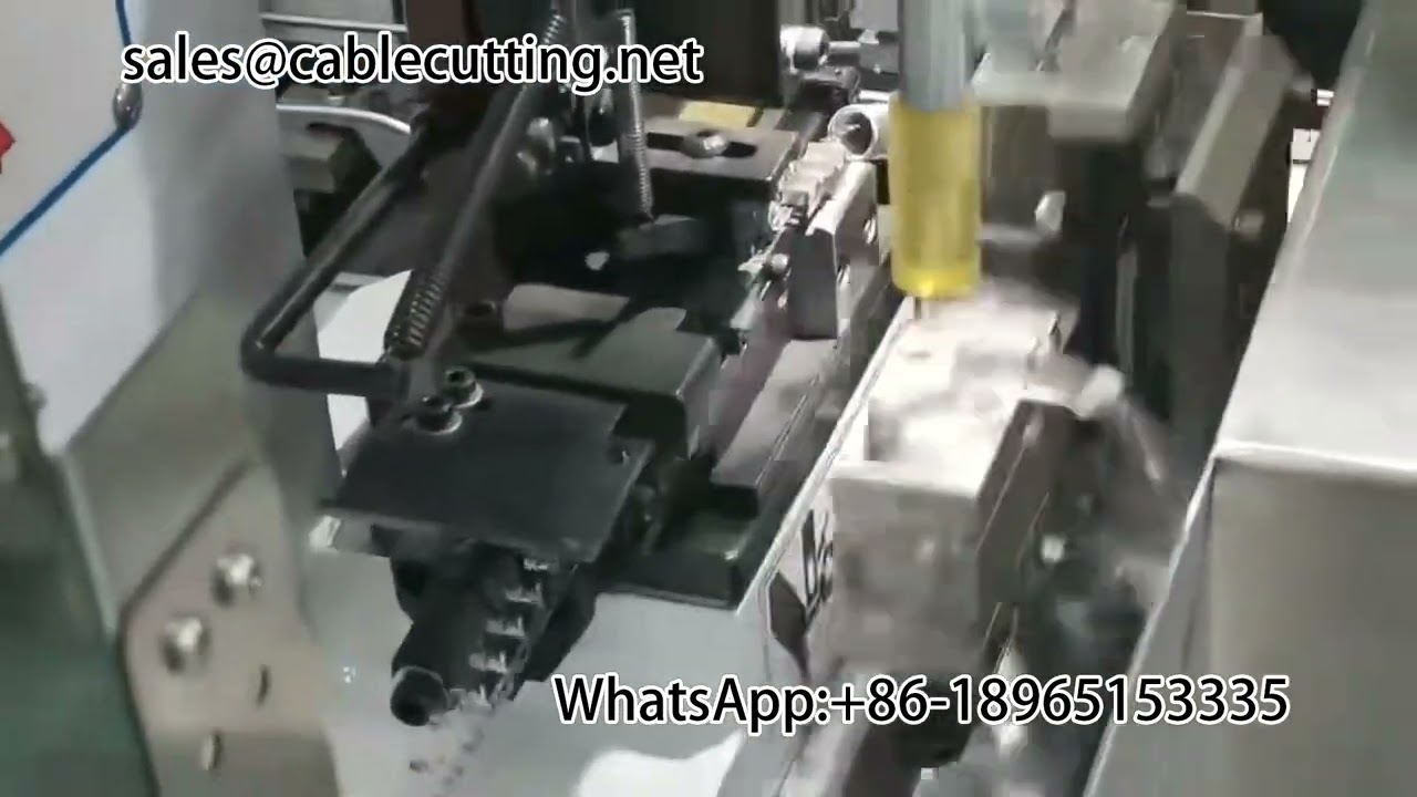 Double head tinning machine #multifunctional machine #one head tinning one head crimping terminal