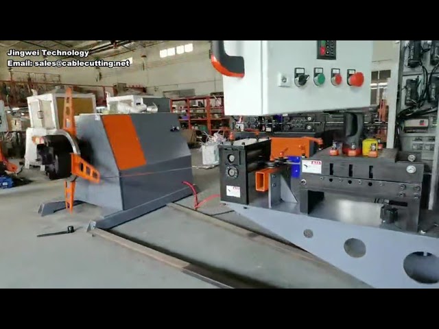 Steel strip automatic trimming machine, trimming deburring steel strip rounding steel strip grooving