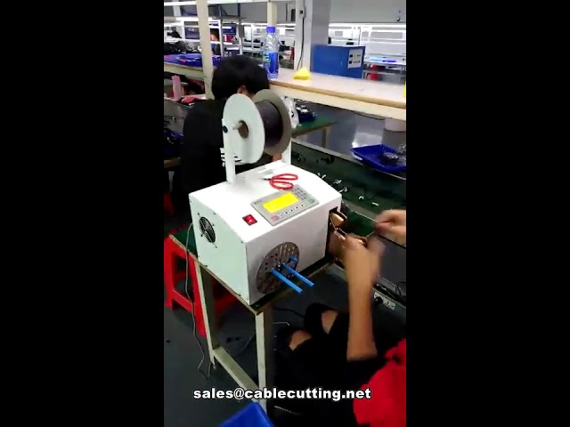 cable winding and bunding machine, for AC power cord DC power cord headphones line