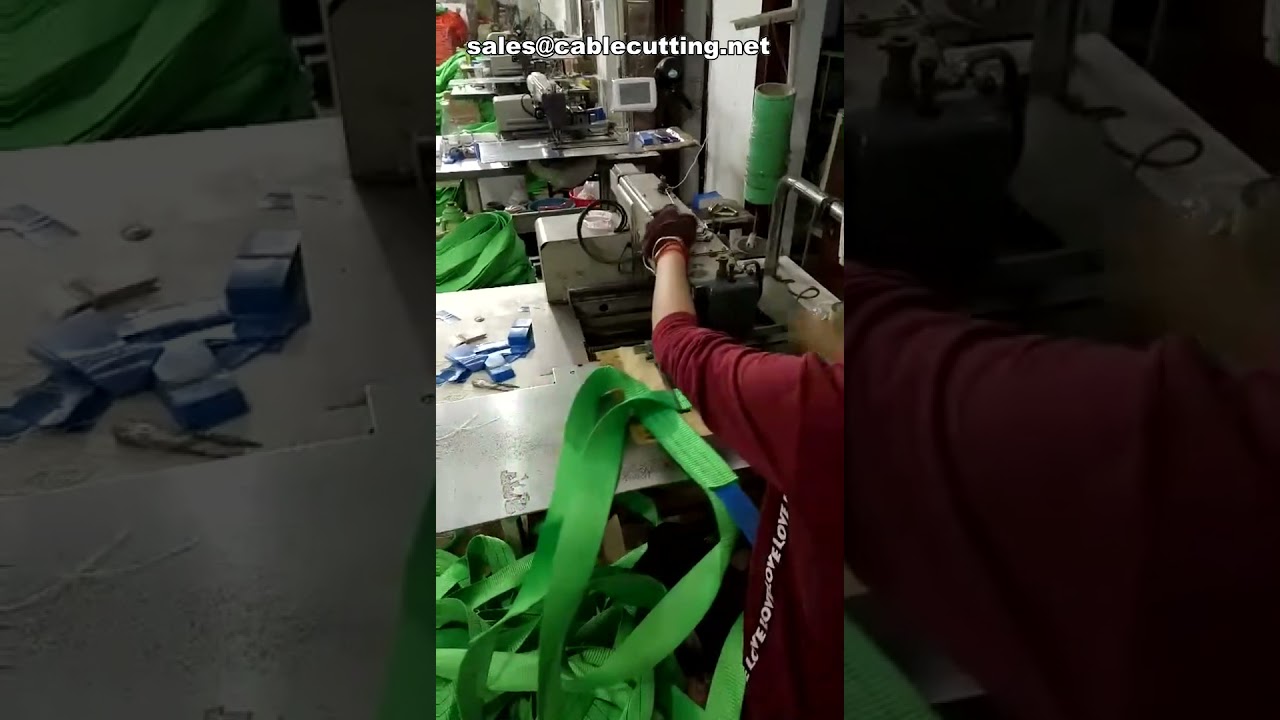 Heavy Duty Webbing Safety Belt Sling Automatic Programmable Pattern Sewing Machine