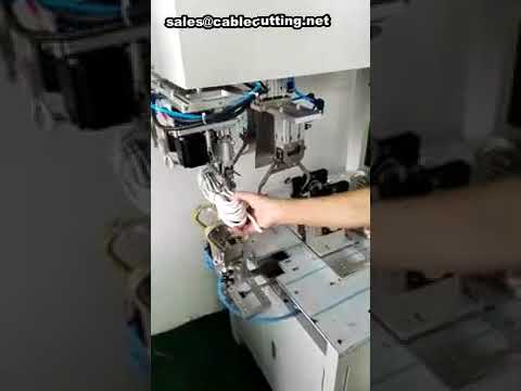 Power cord winding and binding machine
