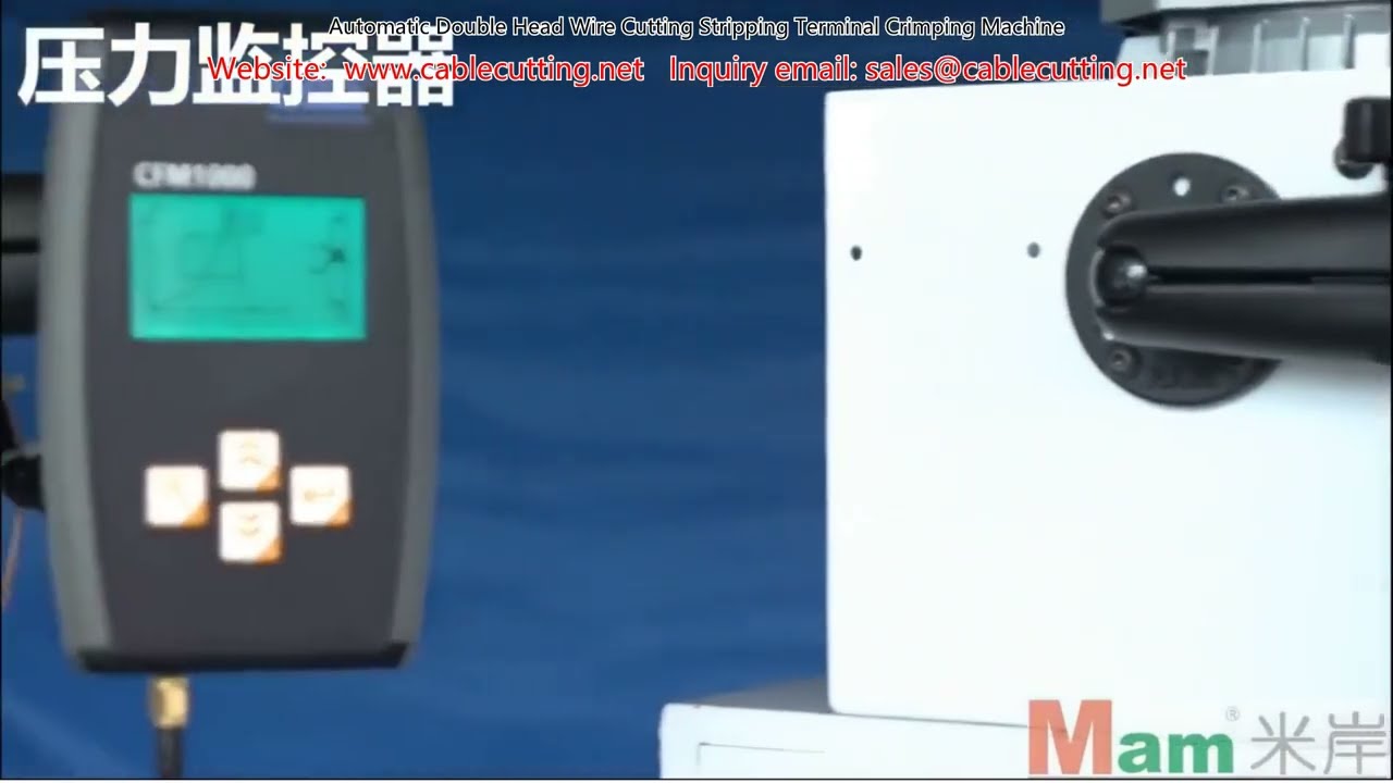 Automatic Double Head Wire Cutting Stripping Terminal Crimping Machine