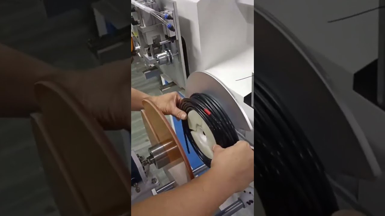 Automatic Meter Counting, Sorting, Cutting & Tube Tying Machine for Drip Irrigation Tubes #machine