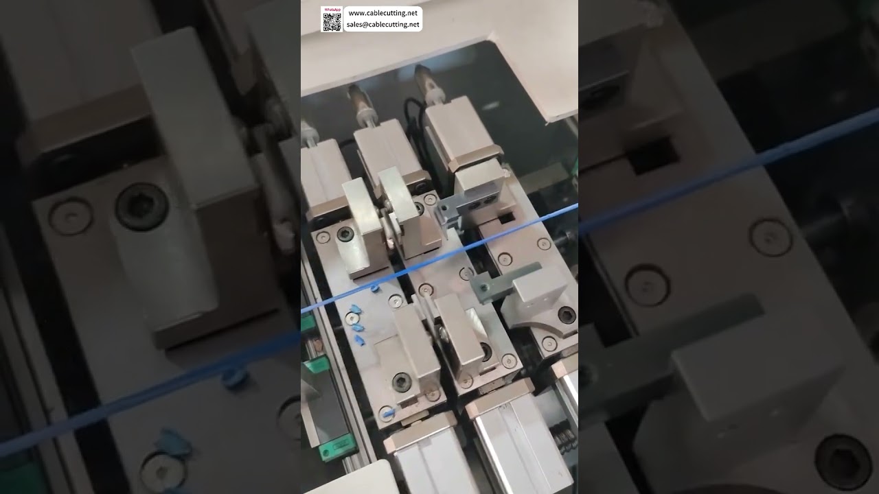 Electronic Wire Mid Span Stripping Machine  Adjustable Length Easy Blade Change Processing